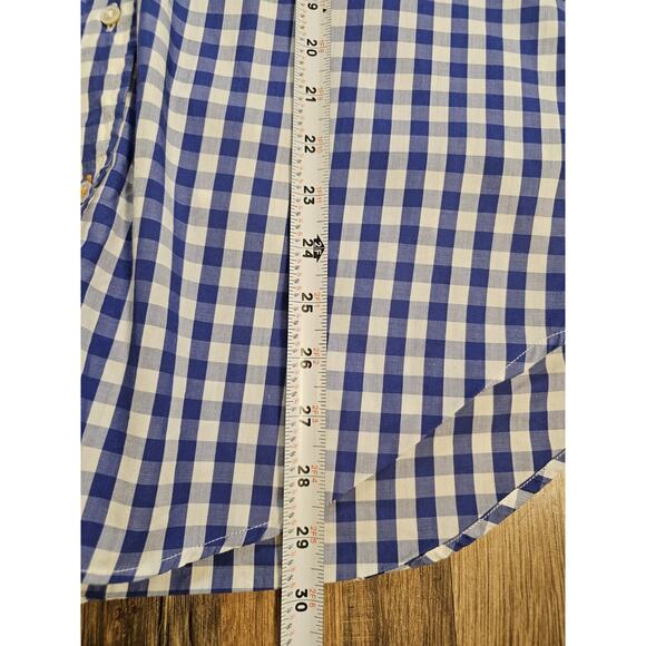 J. Mclaughlin 100% Cotton Checked Button Down Men's Size S Career Preppy - Picture 4 of 7